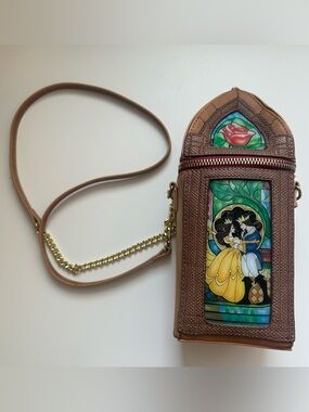 Danielle Nicole Beauty and the Beast Stained Glass Crossbody Purse